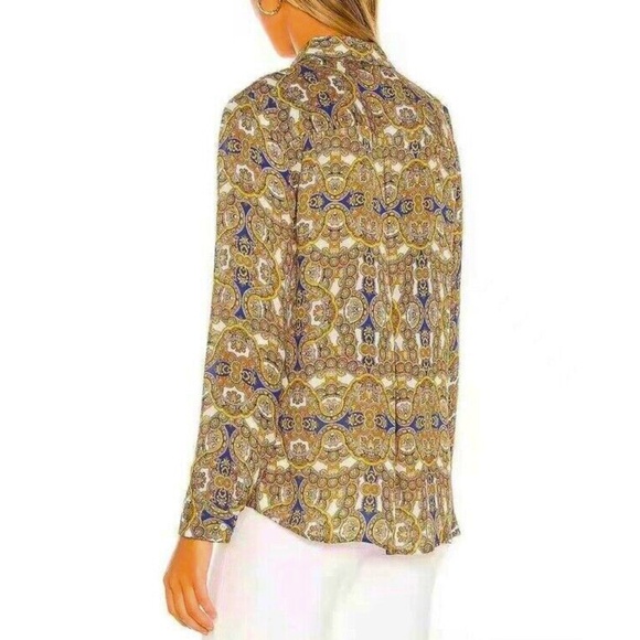 L’AGENCE Nina Silk Long Sleeve Blouse - Picture 3 of 8